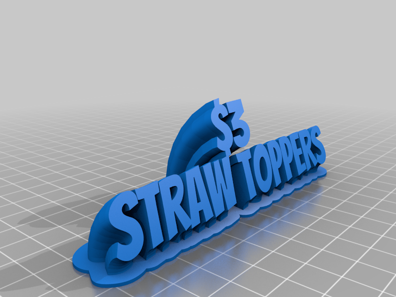 Straw toppers