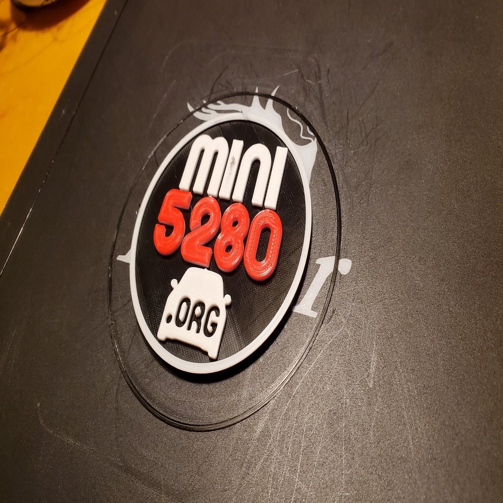 Mini5280.org Car Badge