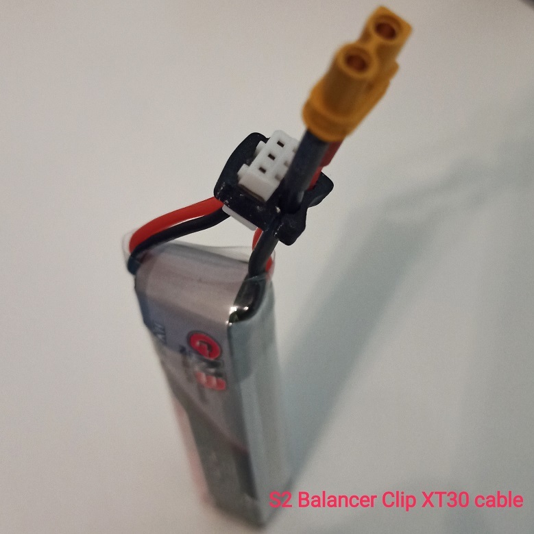 S2 and S3 balancer clip for Lipos with xt30 connector
