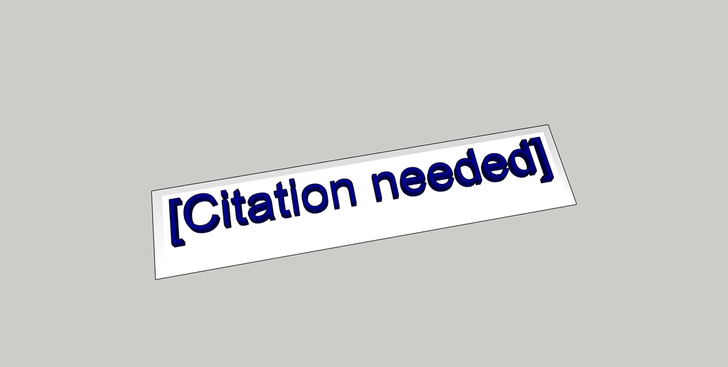 Wikipedia's Citation needed sign