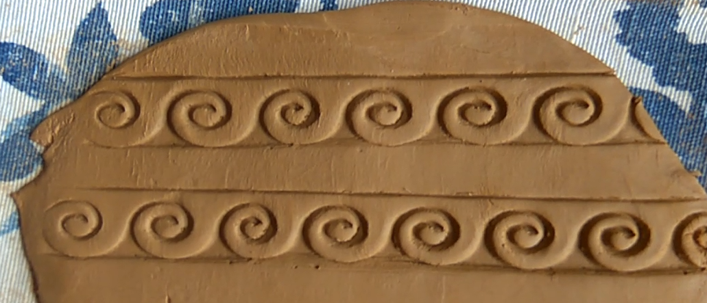 Greek style Wave texture roller