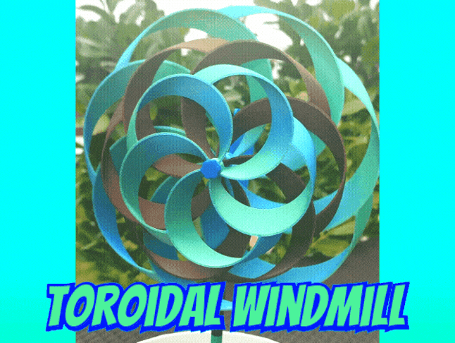 Miniatura 2 do modelo 3D Toroidal Windmill - Self adjusting turbine