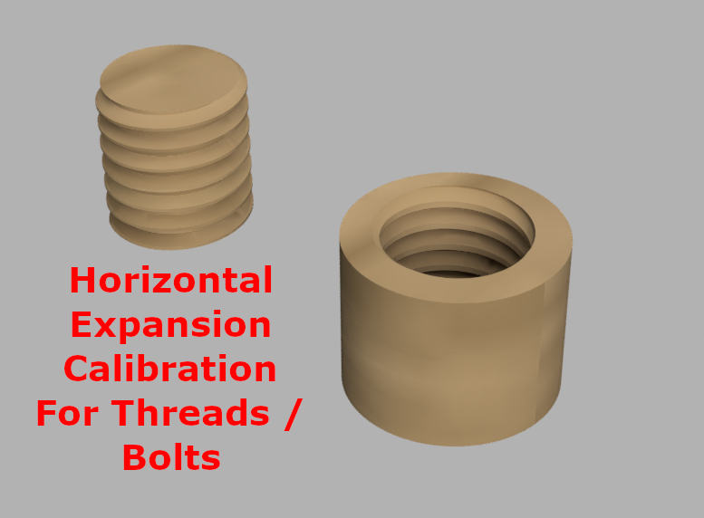Horizontal Expansion Calibration For Threads / Bolts