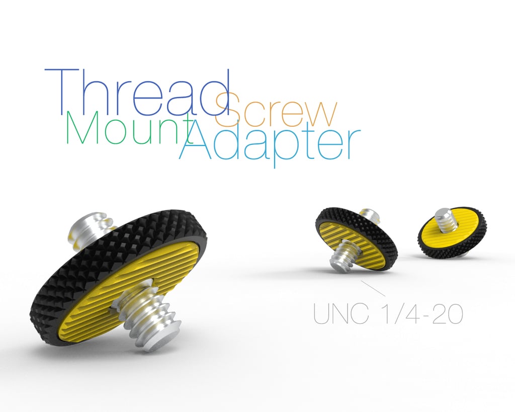 Thread Screw Mount Adapter UNC 1/4-20