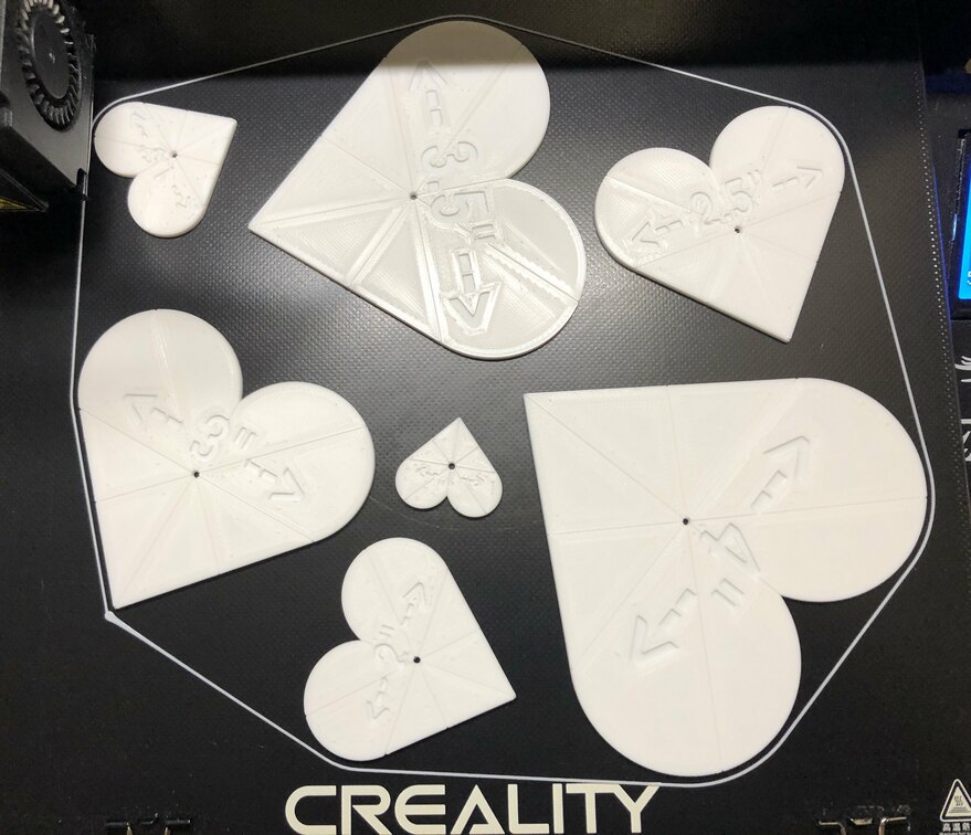 Heart Templates for Quilting/Sewing