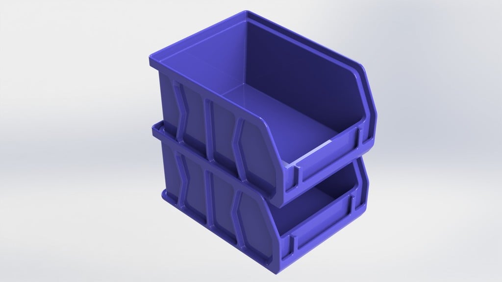 Stackable Akro Storage Bin with Tag Holder