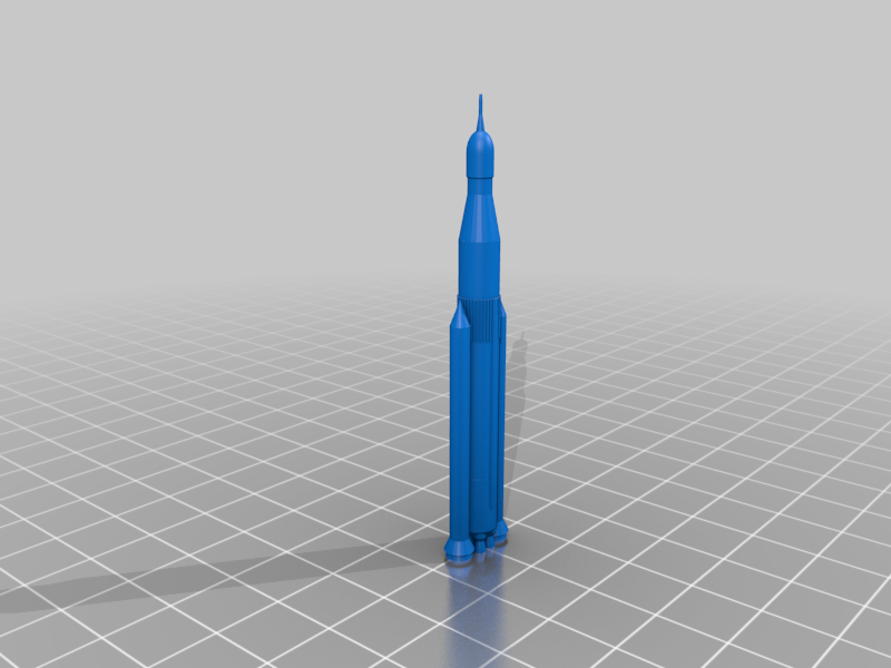 NASA Shuttle and SLS, 1/1000 scale