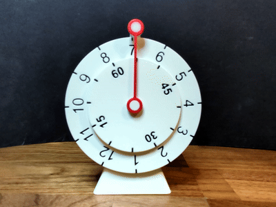 Miniatura 2 do modelo 3D Inverted Desk Clock