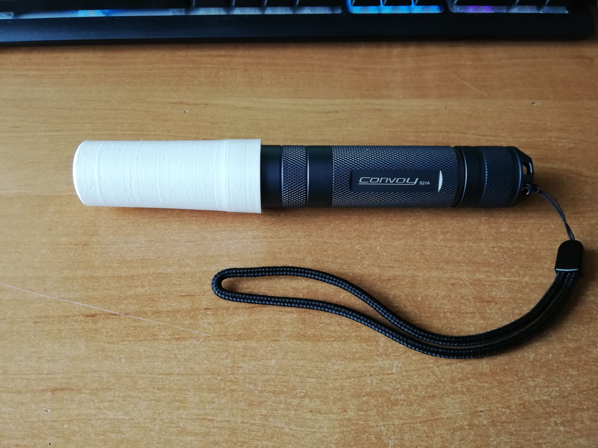 Diffuser for Convoy S21A flashlight