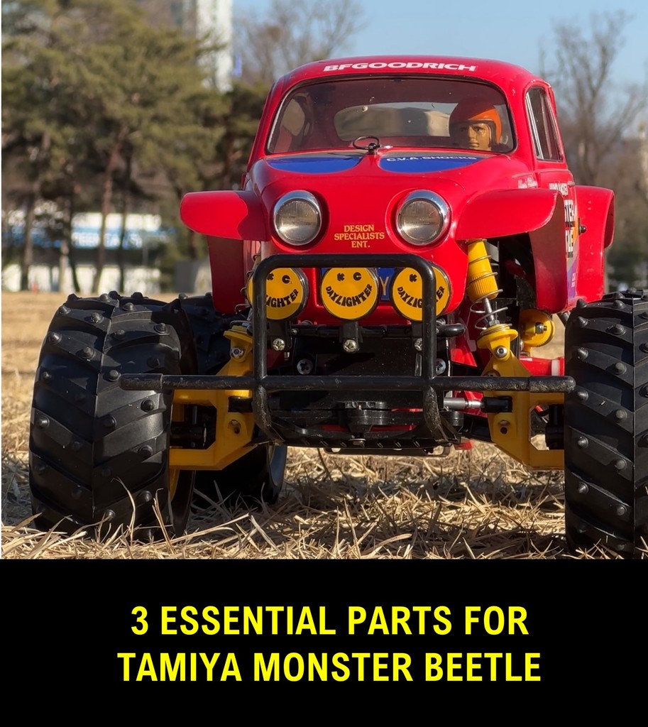 Essential upgrade parts for Tamiya Monster Beetle