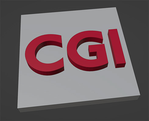 CGI company logo model