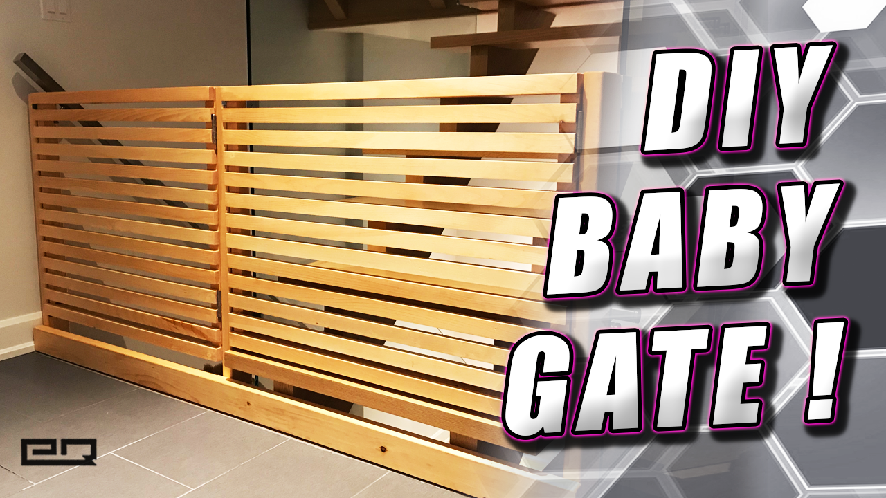 DIY Modern Baby or Pet Gate (Safety Latch / Glass Clamps / Mounting Clamp)