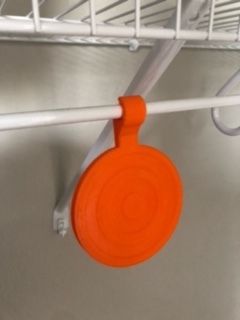 Closet hanging Nerf target