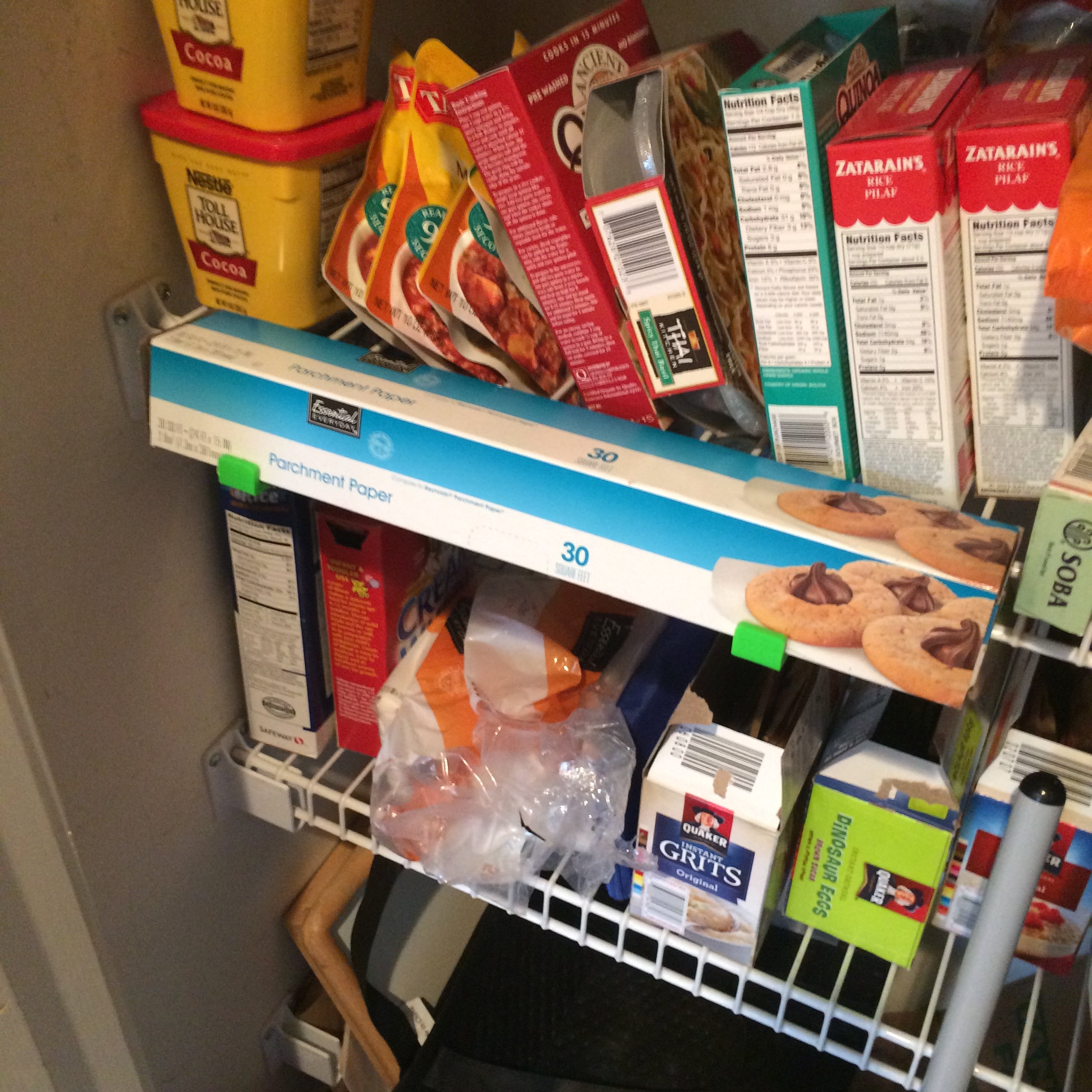 Shelf hook for boxes