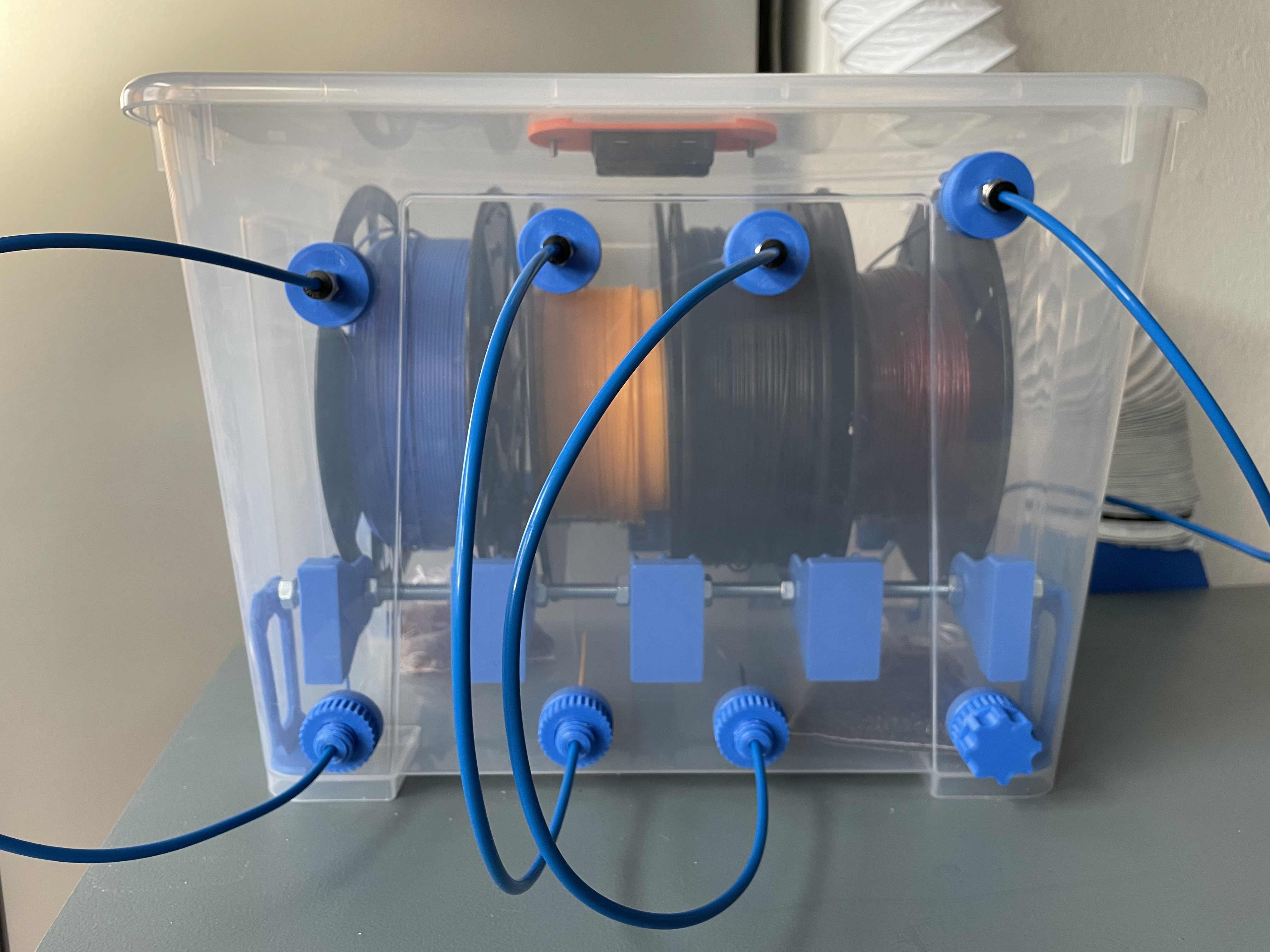 Easy Change Spool Holder - Filament Drybox (IKEA SAMLA 22l)