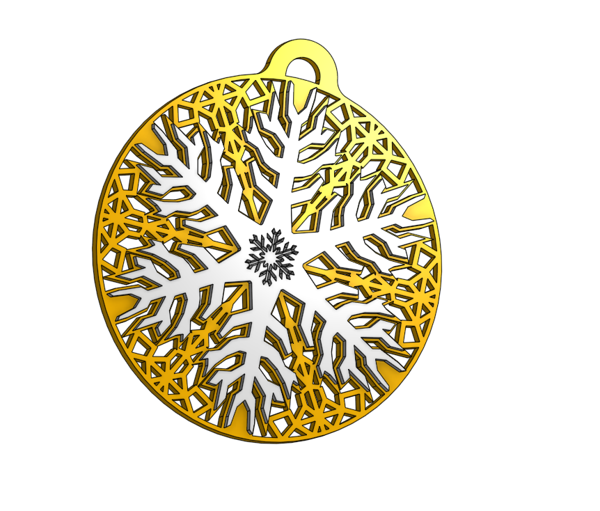 Snowflake Christmas ornament