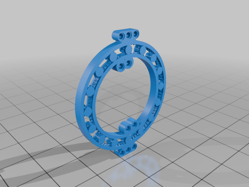 Lego-compatible large planetary gear bearing for sorting Lego bricks