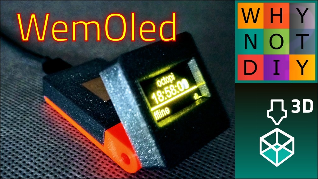 OctoPi OLED Monitor [WemOled]
