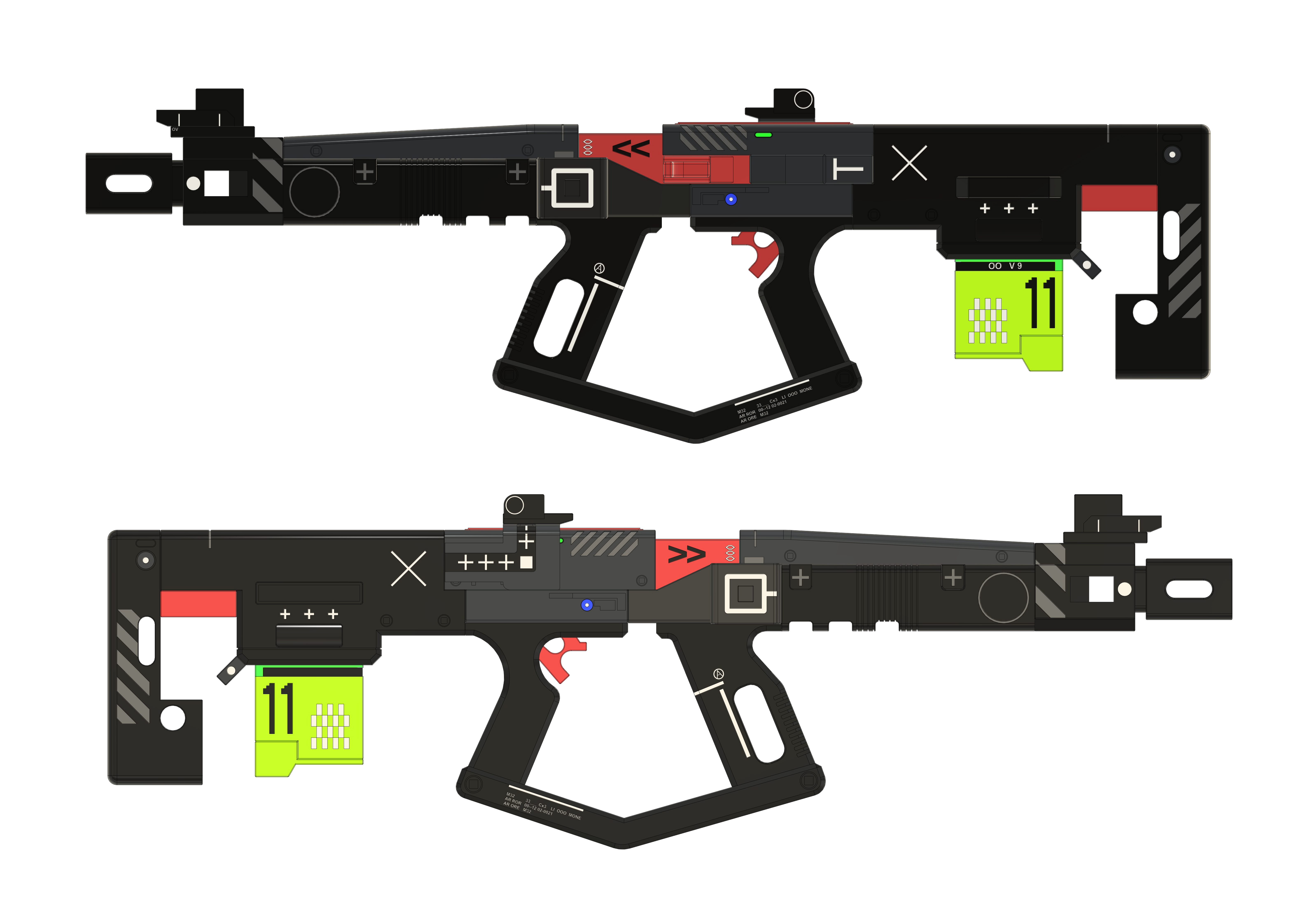 Marathon WSTR Shotgun - Multi Part & Full Color - 3D Printer File
