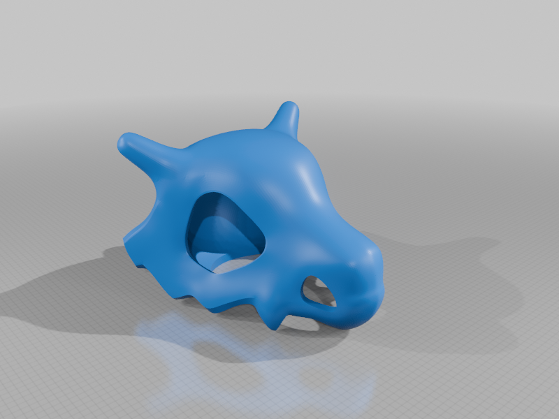 Addition to ClassyGoats great "Cubone Skull - Wearable", parts put together