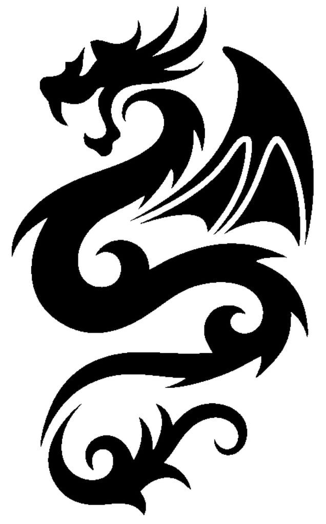 Dragon stencil 10