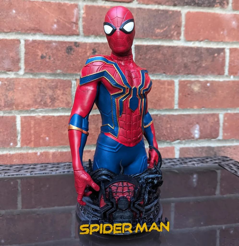  WICKED MARVEL SPIDERMAN BUST: TESTED AND READY FOR 3D PRINTING