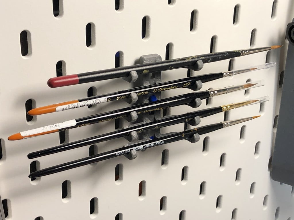 Ikea Skadis Paintbrush Rack
