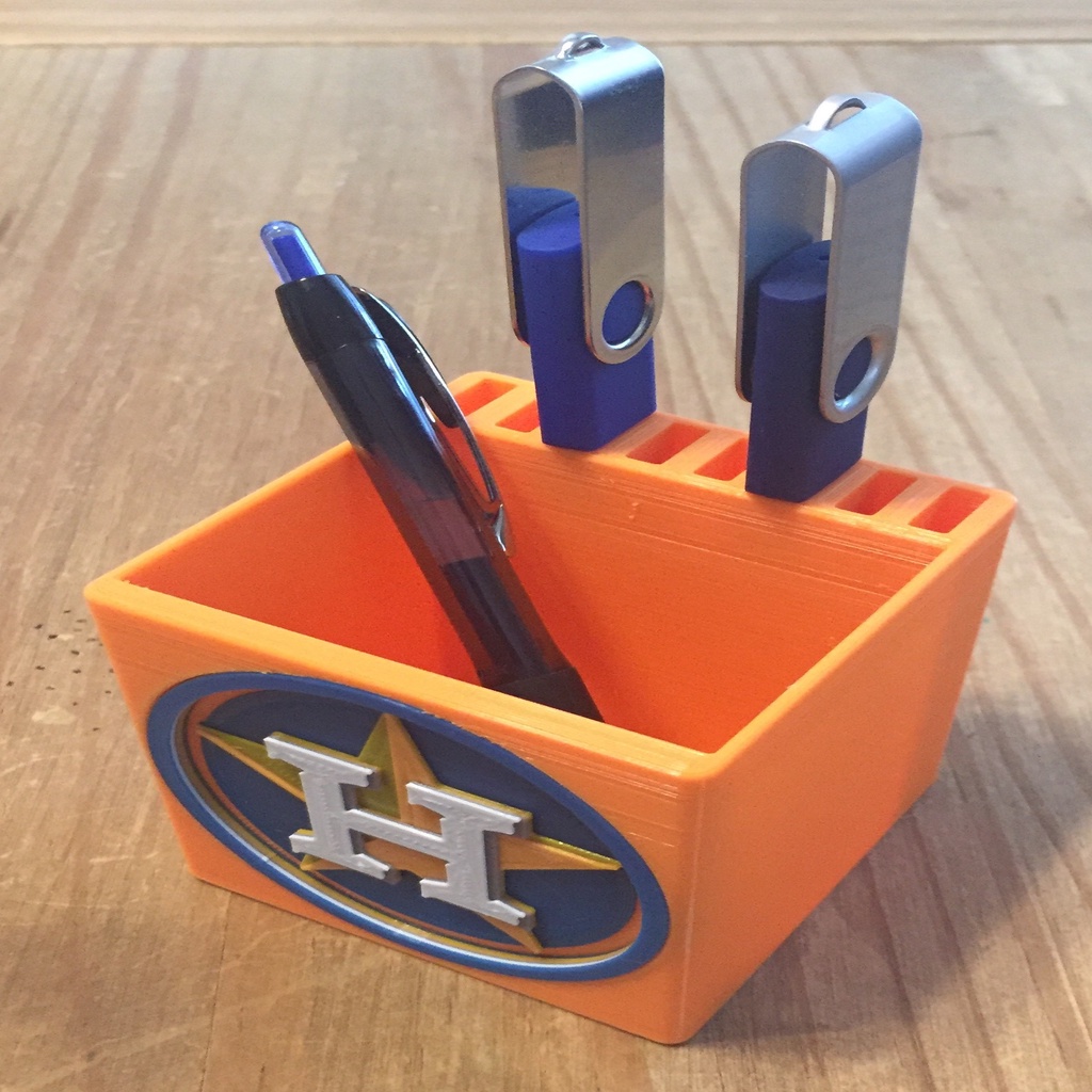 USB and Pencil Holder - Houston Astros