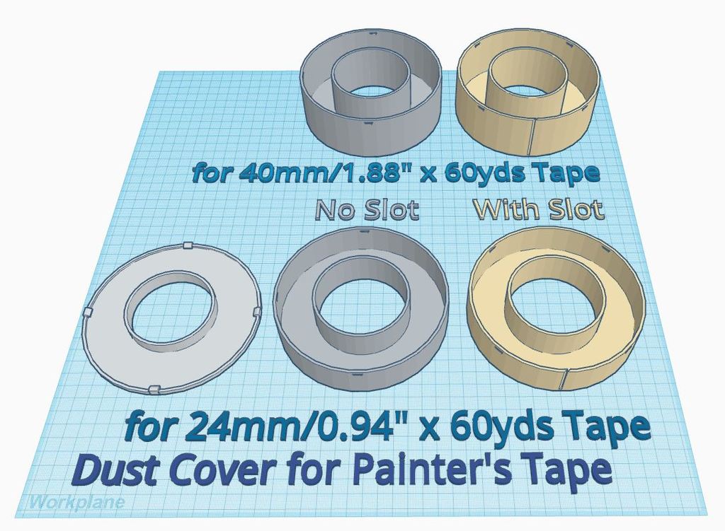 Painters Tape Dust Cover