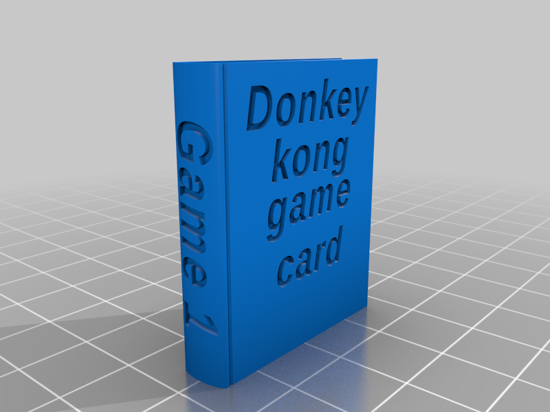 Nintendo game card book: Donkey kong