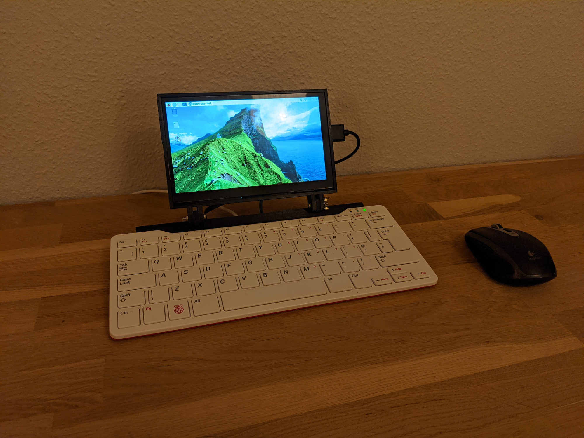 Pi 400 display mount bracket