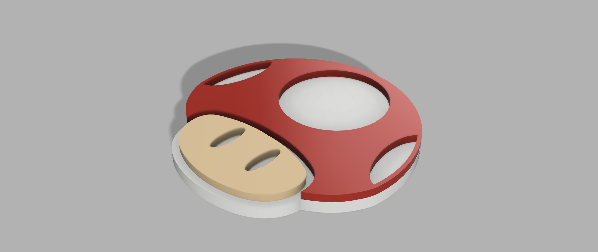 Mario Bros. Mushroom keychain