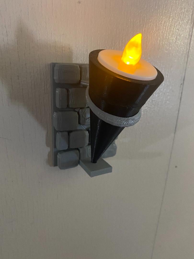 Tea Light Stone Wall Torch