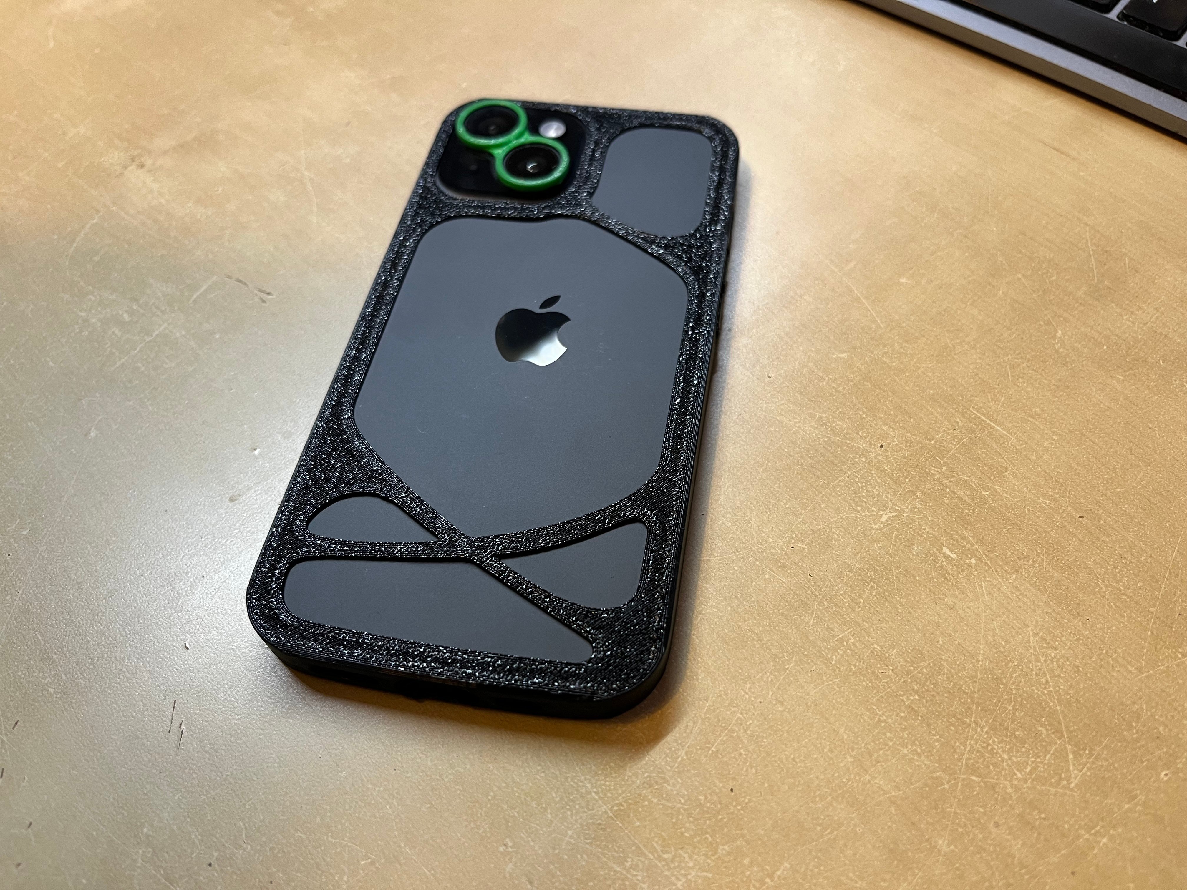 open back bumper case for iphone 15