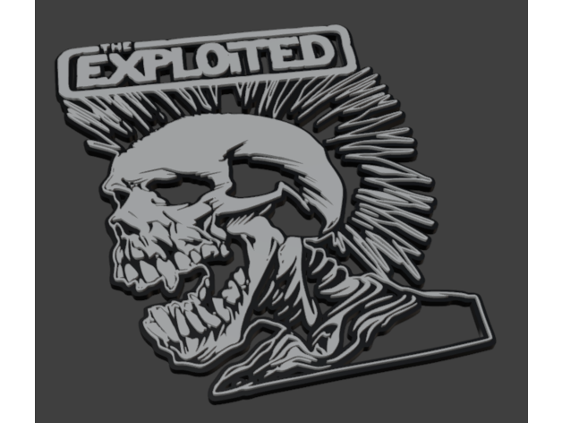 The Exploited band logo by Wyldkaarde - Thingiverse