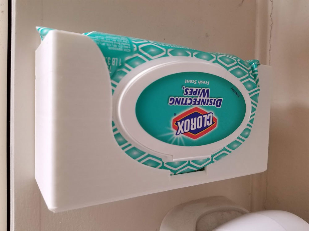 Clorox Wipes Holder - Wall Mount - With STEP file