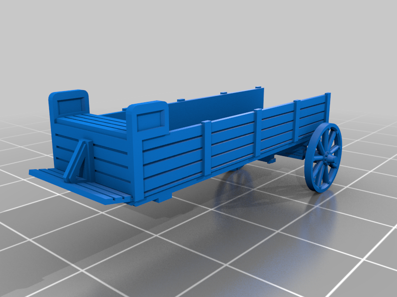 Generic 4 wheel wagon easy print