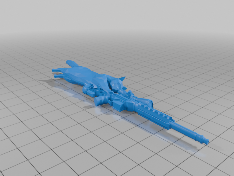 Cat Sniper in Sniper Position