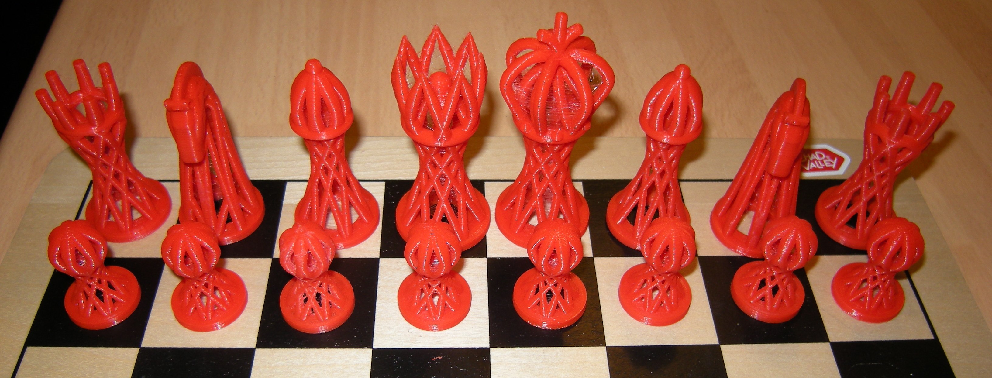 Hyperboloid Chess Set