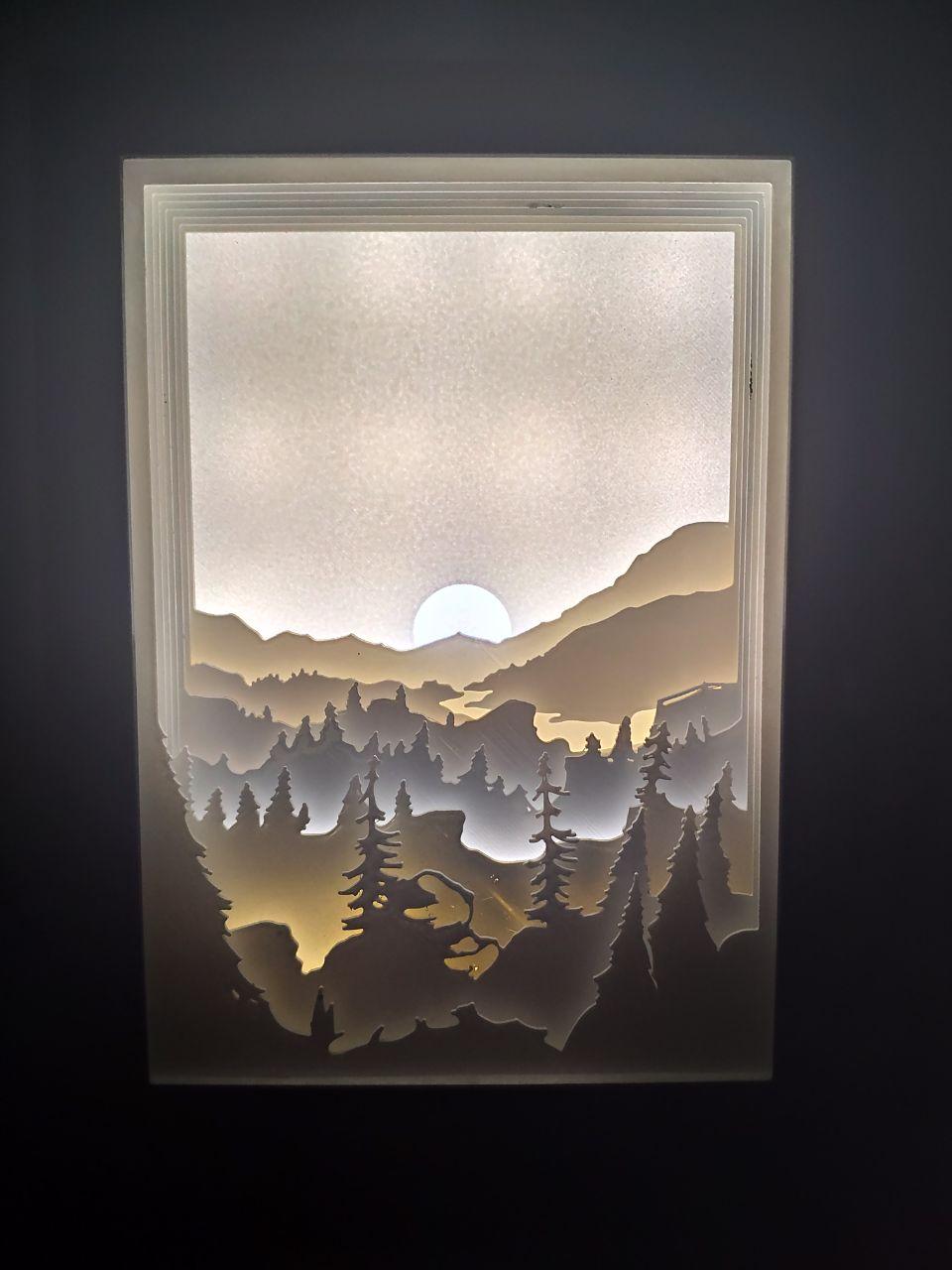 Morning Landscape Light Box
