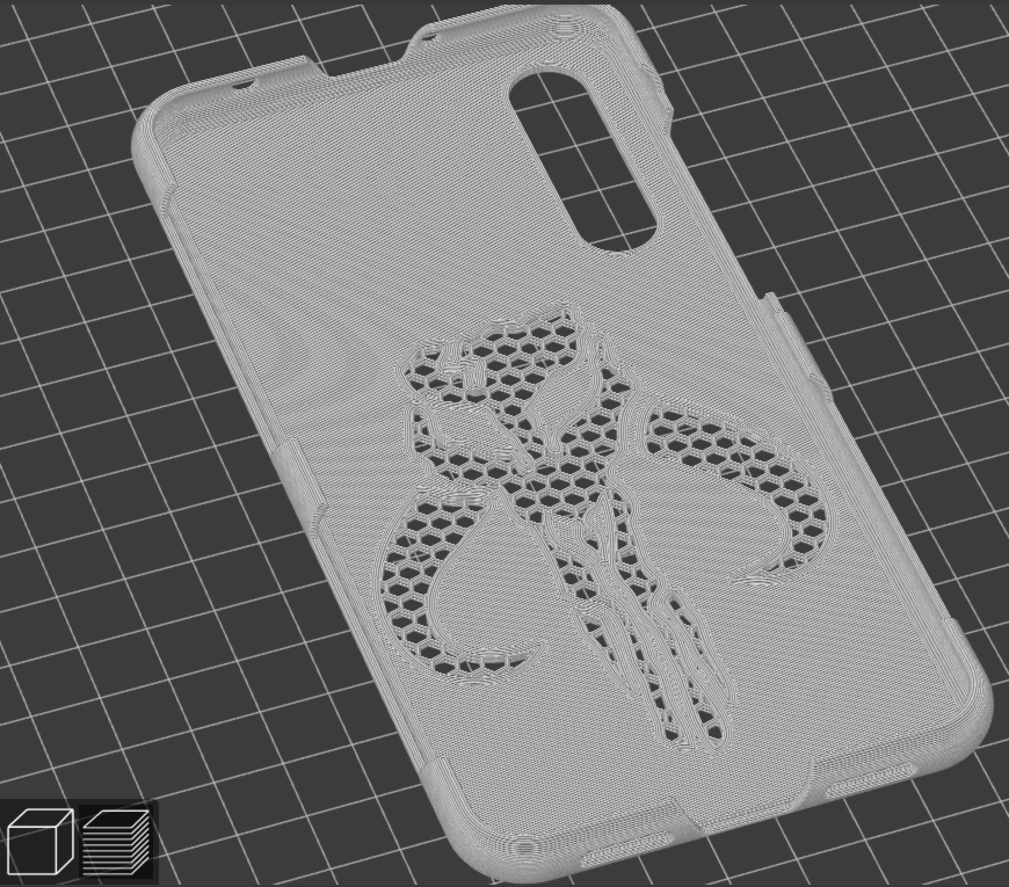 Phone Case with Mandalorian Honeycomb Logo - Huawei P20 Pro 