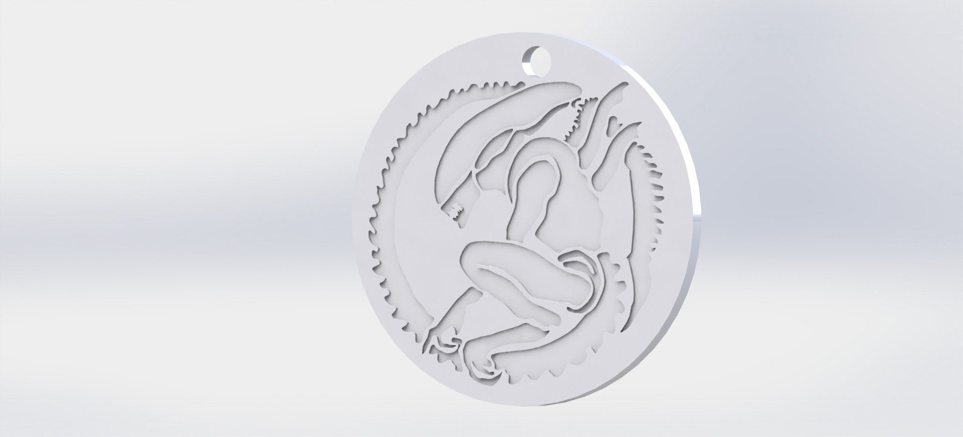 Alien keychain