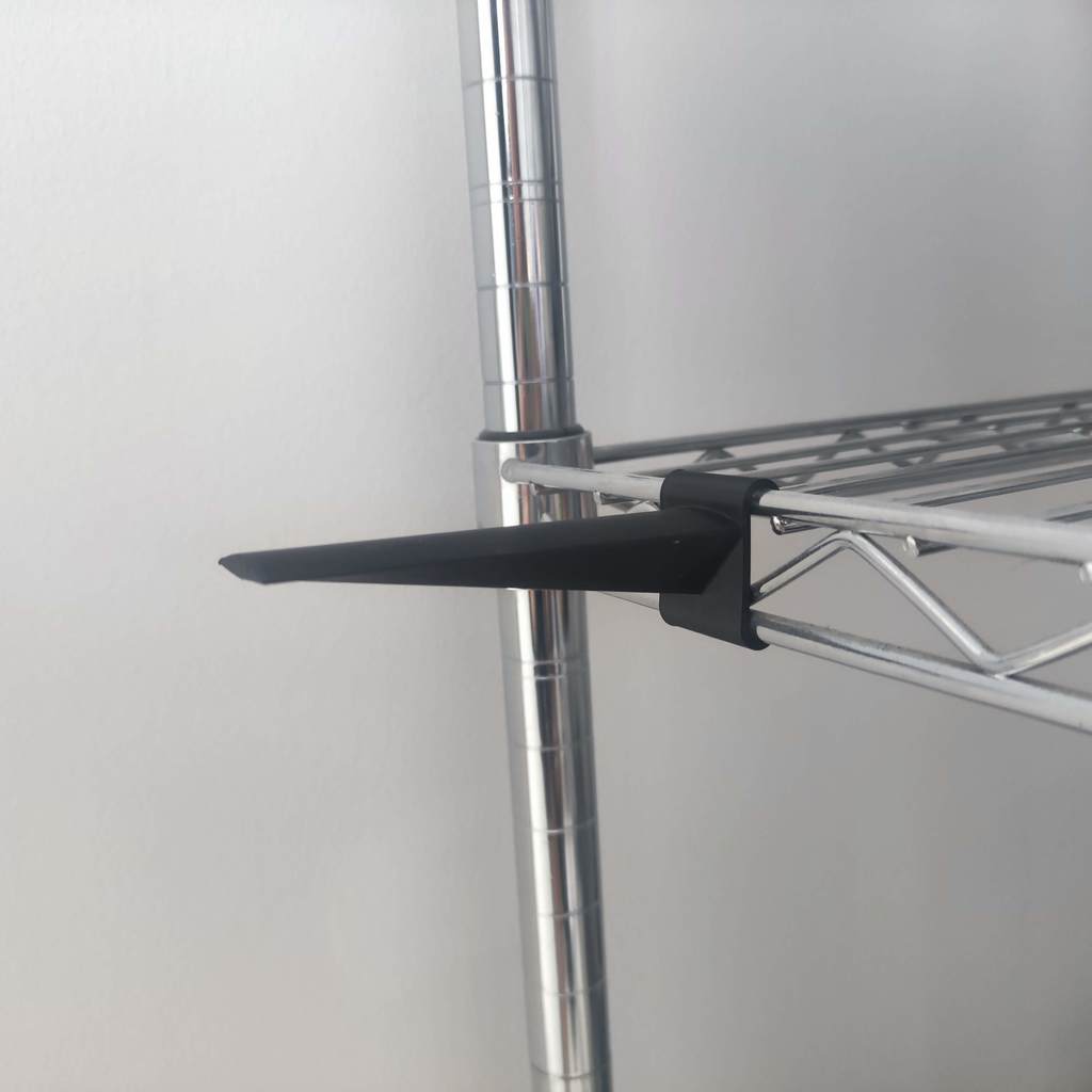 Tape hanger for wire shelf