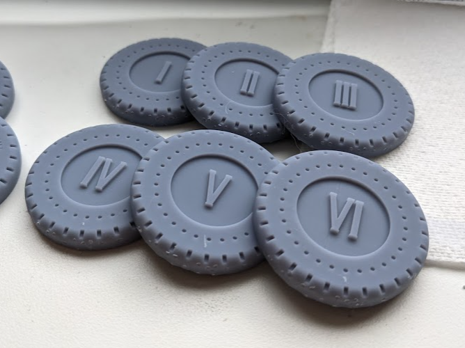 Objective Markers for Warhammer 40,000 or other table top games