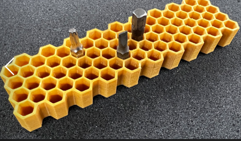 Hex bit organizer 3D model