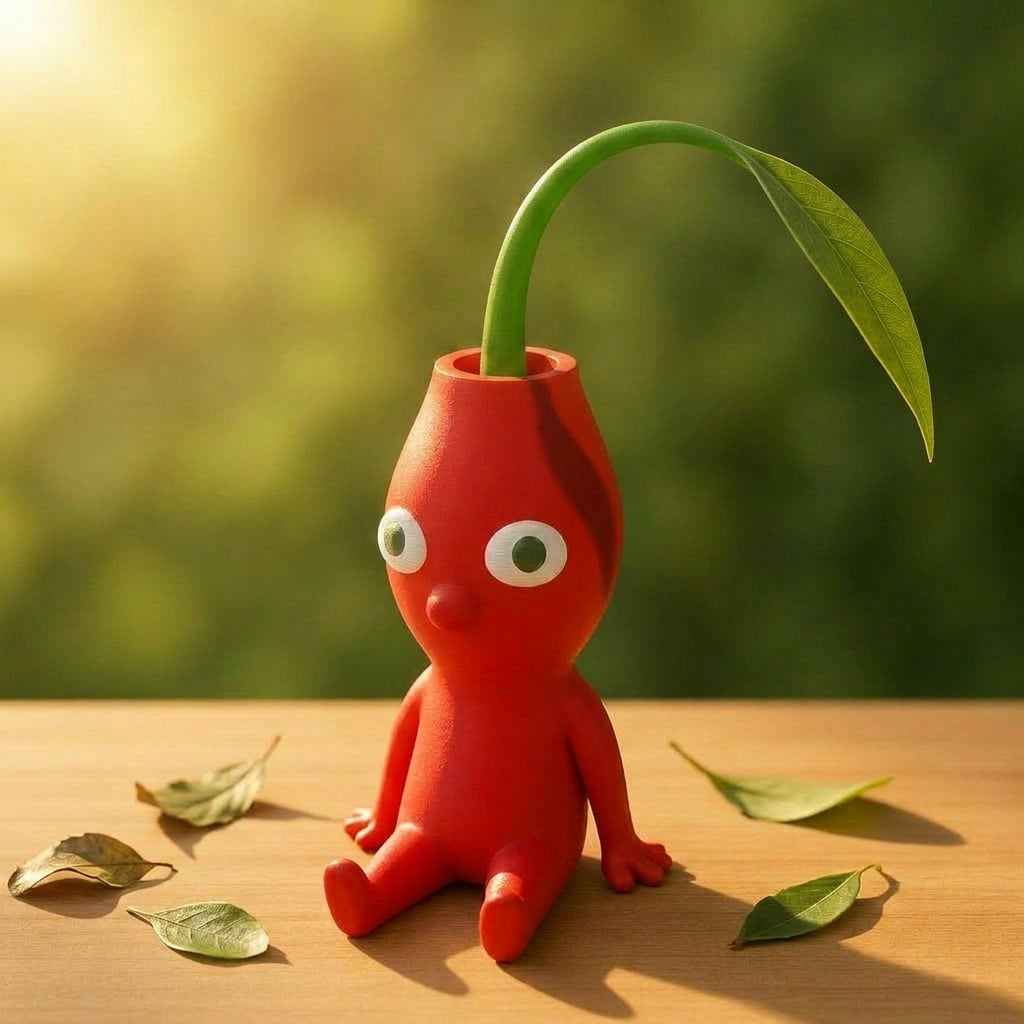 Red Pikmin Flower Vase