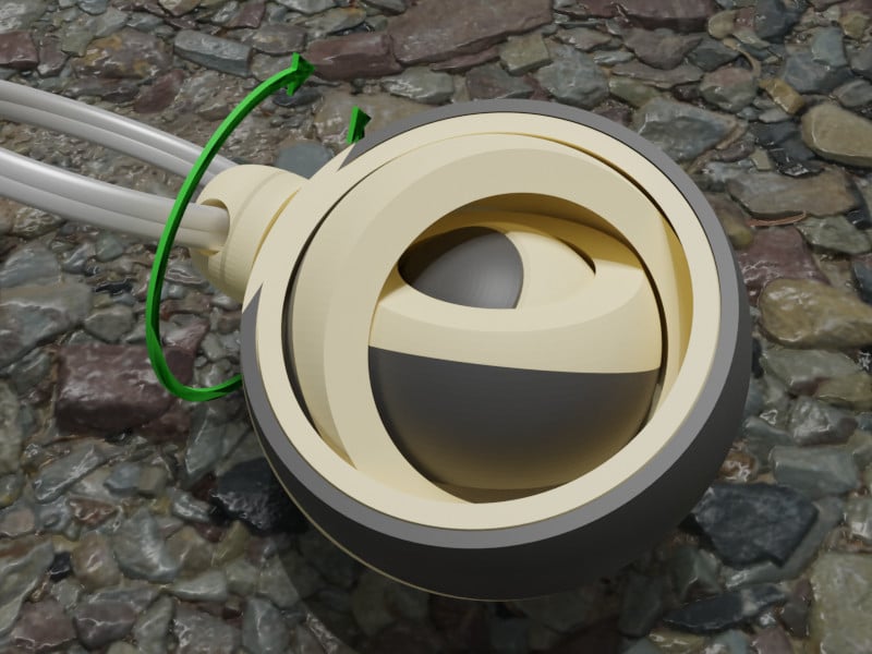 Gyroscope keyring trinket