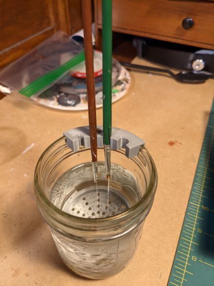 Mason Jar paint brush holder