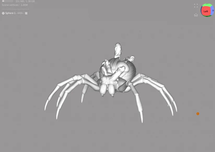Miniatura 8 do modelo 3D Wolf Spider Mini