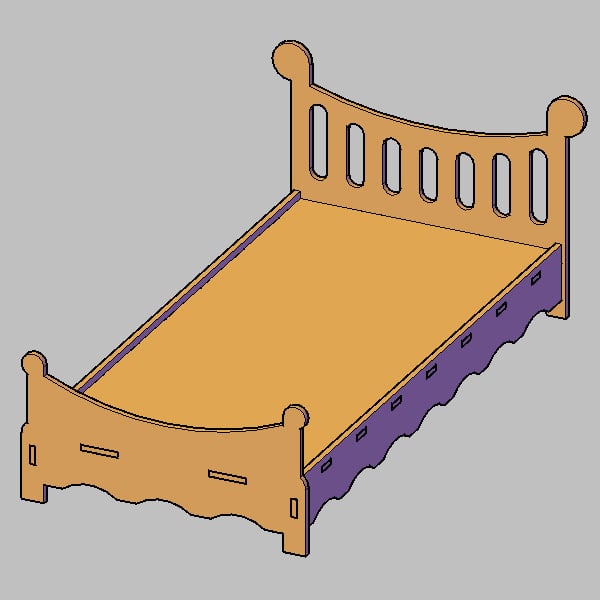 Doll Bed - Barbie size